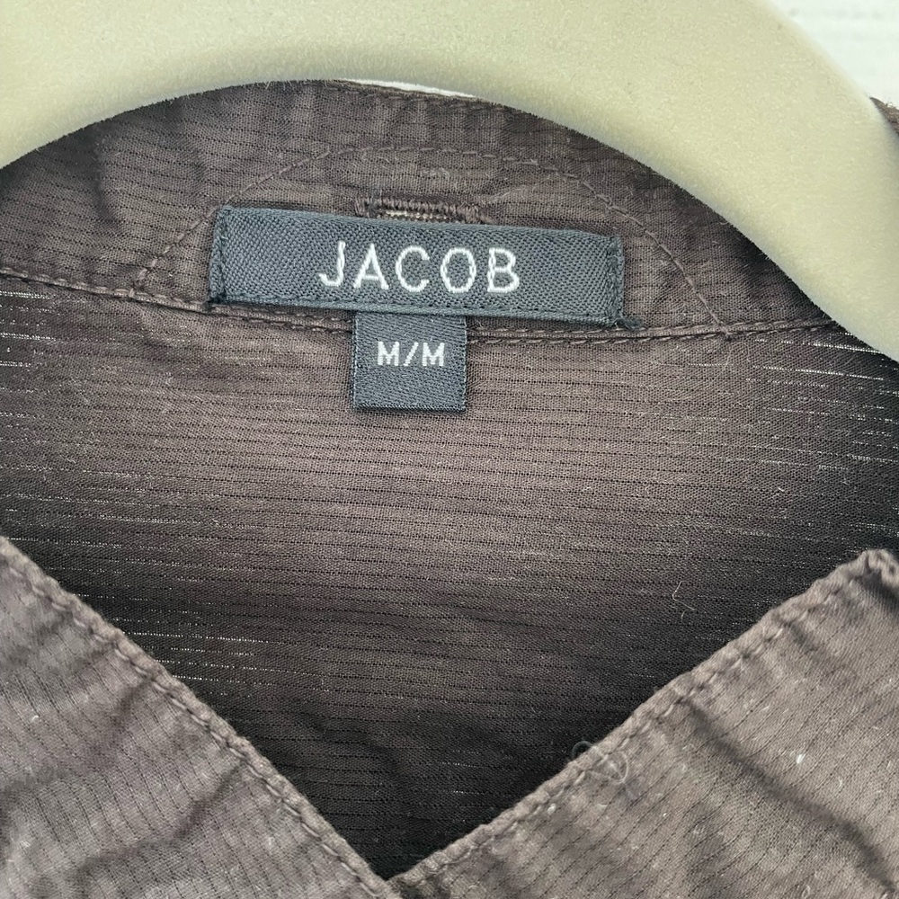 Jacob brown shirt with pleated yoke - Picture 3 of 5